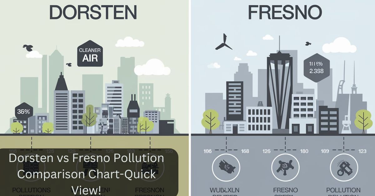 Dorsten vs Fresno Pollution Comparison Chart-Quick View!