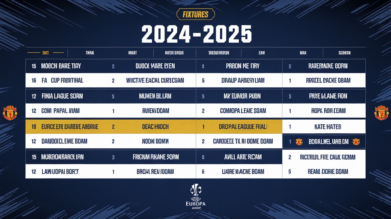 Man Utd Fixtures 2024-2025 – See the Schedule You Can’t Miss!